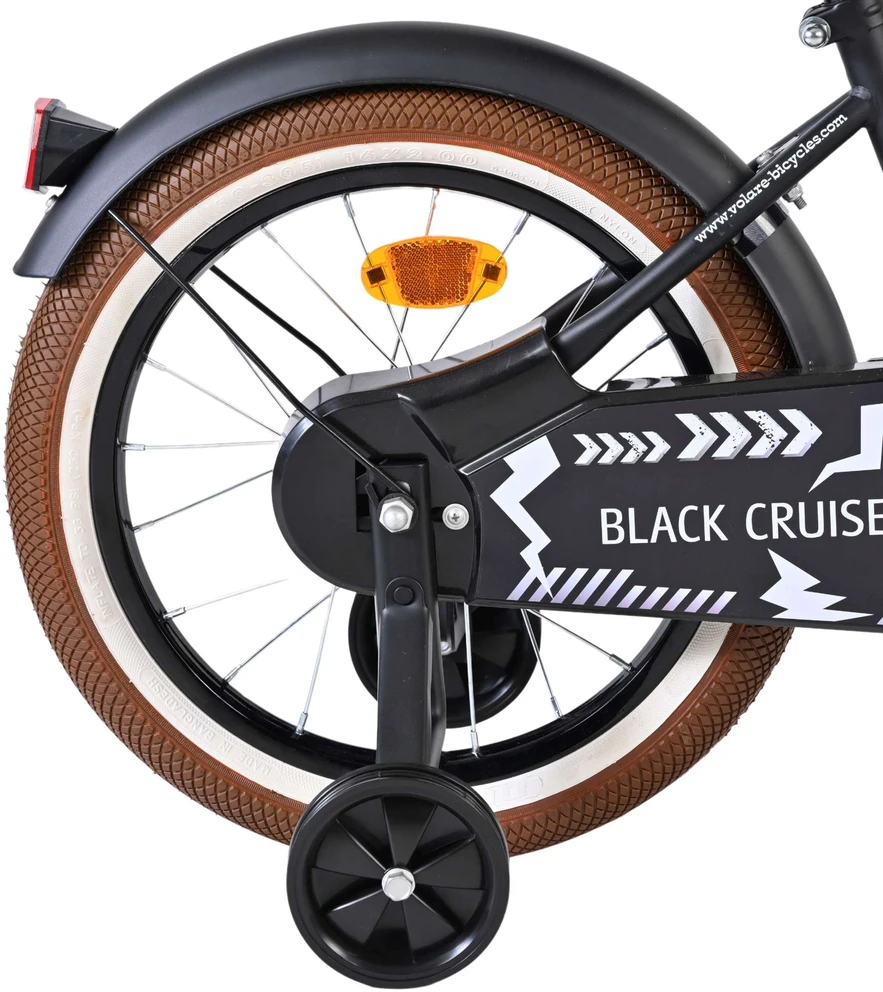 Volare - Vaikiškas dviratis 16" - Cruiser juodas (51646)