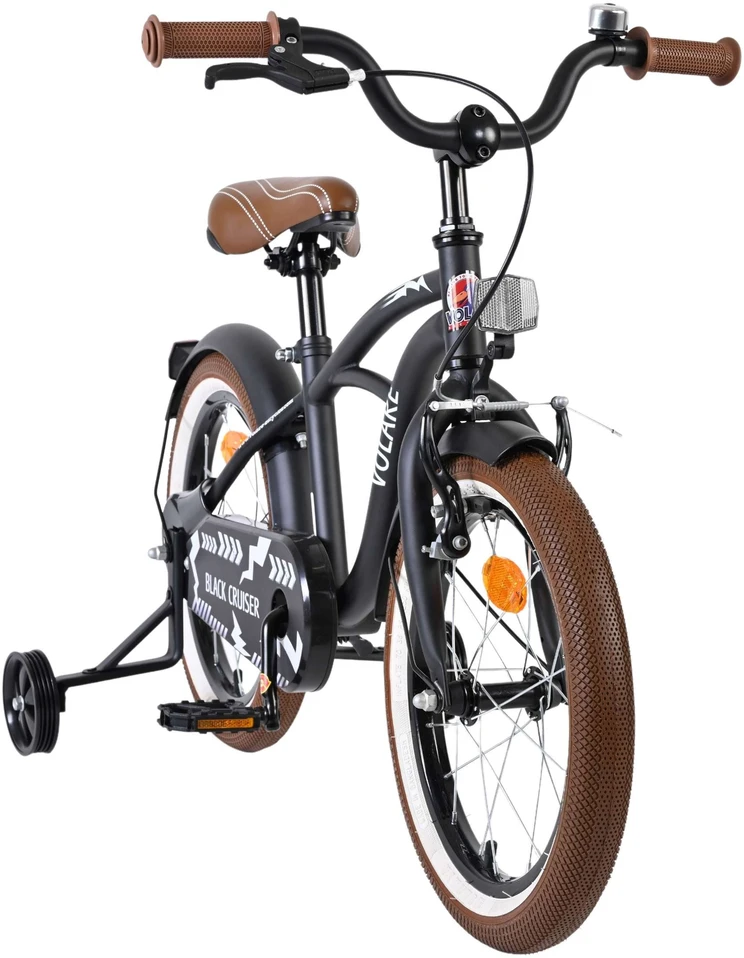 Volare - Vaikiškas dviratis 16" - Cruiser juodas (51646)
