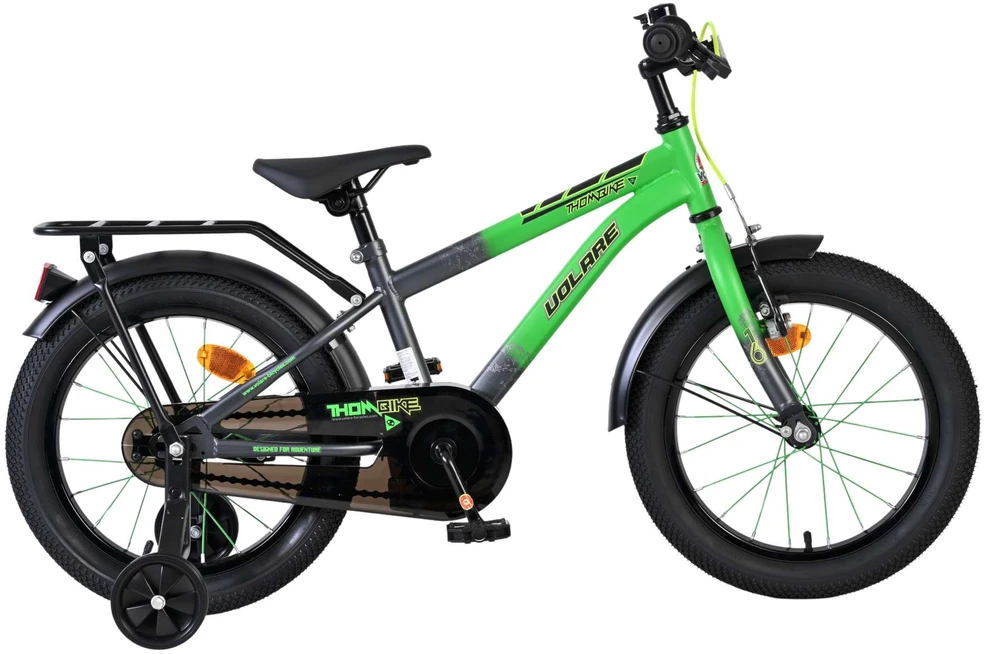 Volare - Vaikiškas dviratis 16" - Thombike žalias/pilkas (61659)