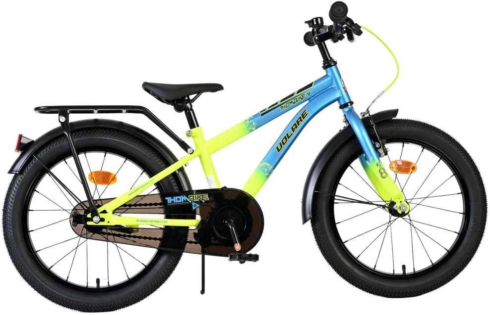 Volare - Vaikiškas dviratis 18" - Thombike mėlynas geltonas (61857)