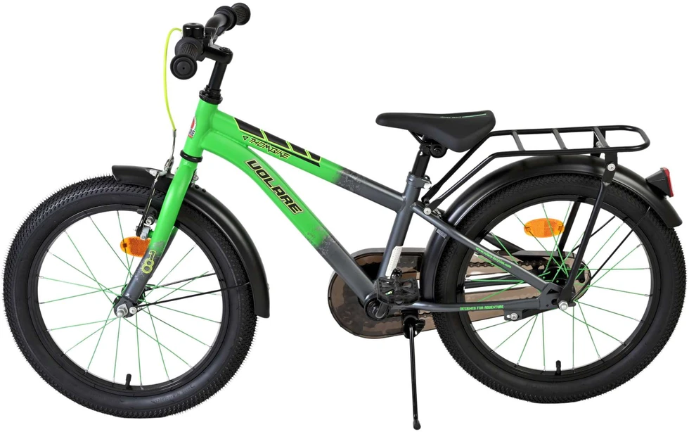 Volare - Vaikiškas dviratis 18" - Thombike žaliai pilkas (61859)