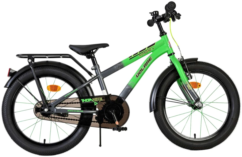 Volare - Vaikiškas dviratis 18" - Thombike žaliai pilkas (61859)