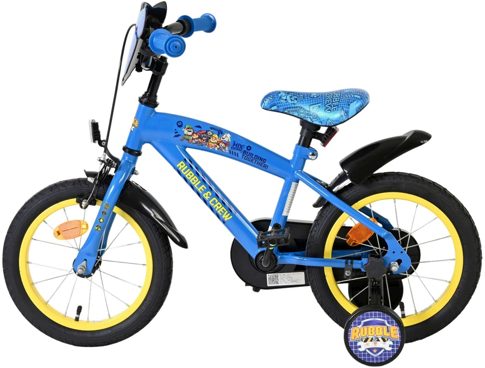 Volarepaw Patrol „Volare“ – vaikiškas dviratis 14 colių – „Rubble Crew“ (41404)