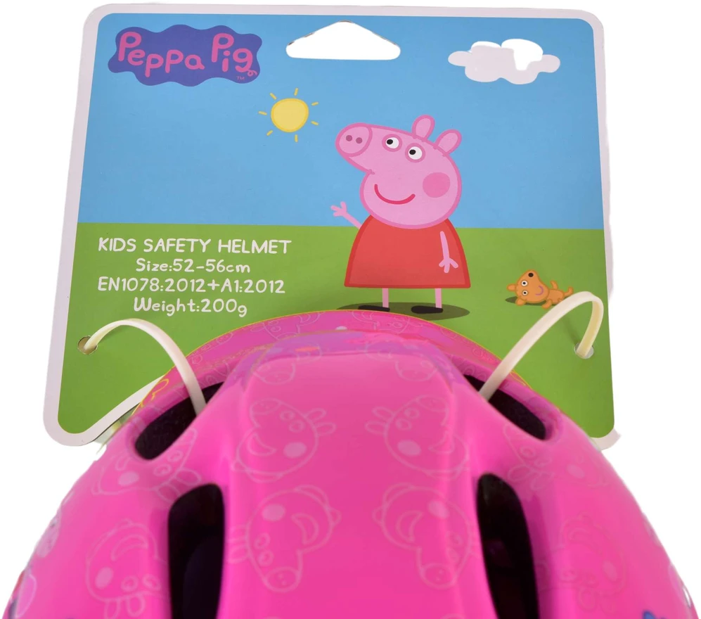 Volarepeppa Pig „Volare“ – dviratininko šalmas 51–55 cm – „Peppa Pig“ (897)