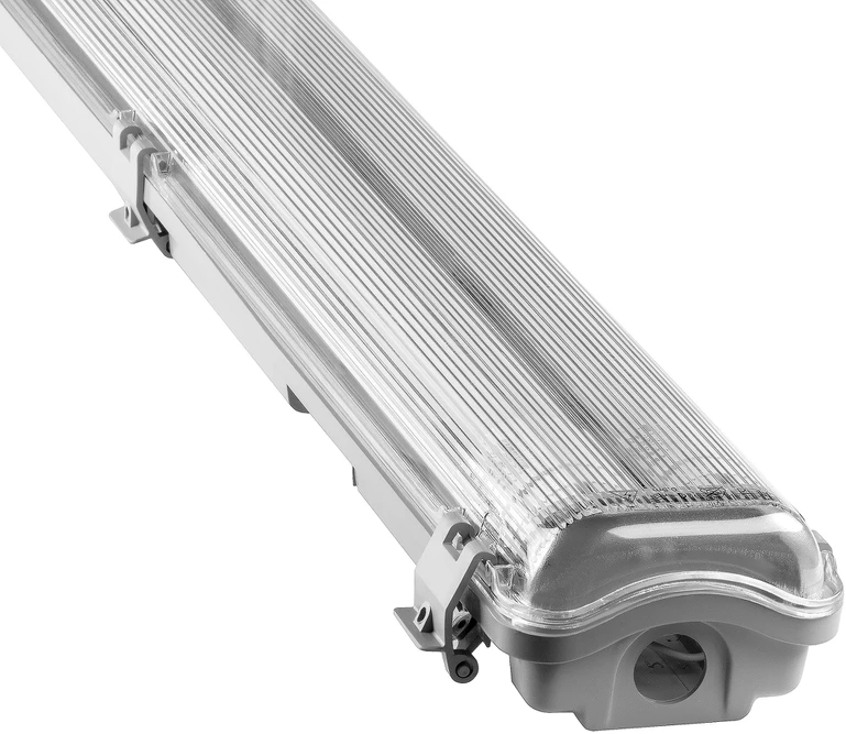 Orno VUMBI II T8 LED 2x22W dulkėms atsparus šviestuvas su T8 LED fluorescencinėmis lempomis, 4800lm, IP65, 4000K, 150 cm