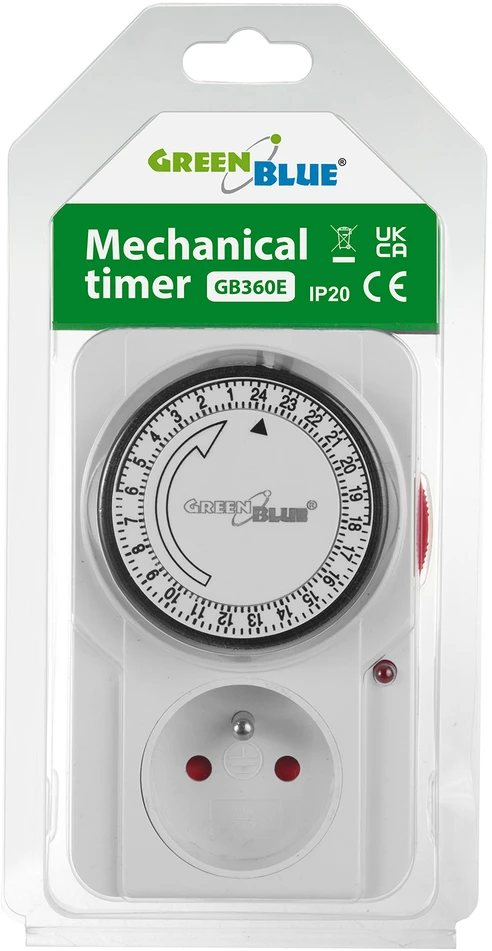 GreenBlue Timer GB360 E mechaninis laikmačio jungiklis