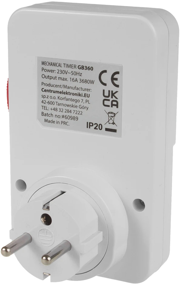 GreenBlue Timer GB360 E mechaninis laikmačio jungiklis