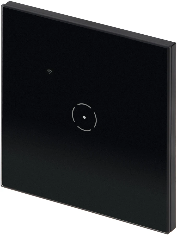 Orno Włącznik „Tuya Smart Home“ vieno įleidžiamo Wi-Fi jungiklio, juodos spalvos
