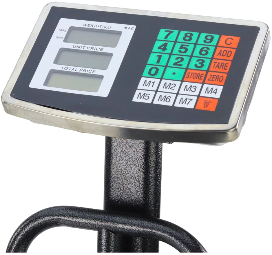 Lean Elektroninės platforminės svarstyklės su LCD ekranu, 200 kg, 20 g tikslumas