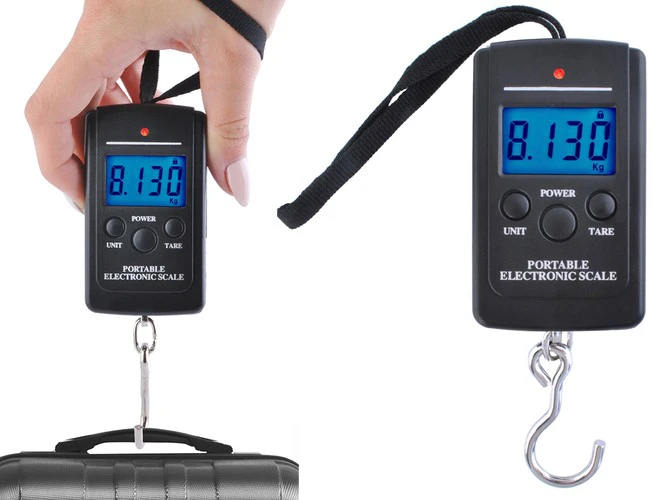 Virtuvinės svarstyklės Ruhhy LED bagažo svarstyklės - 40kg