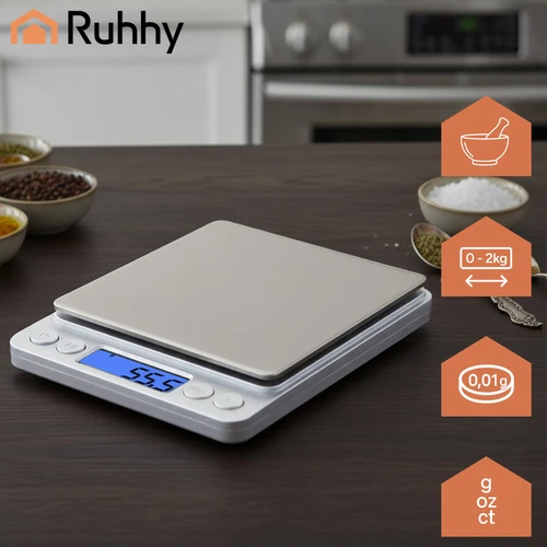 Virtuvinės svarstyklės 2kg Ruhhy 26507