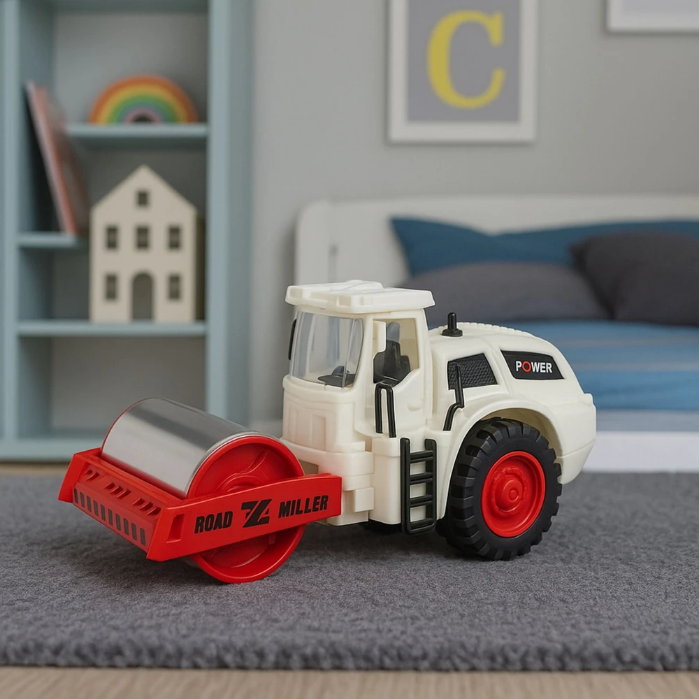 Lean Toys Vaikiškas kelių volas su metaliniu cilindru ir šviesos efektais
