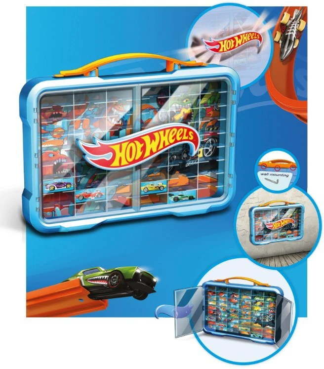 KLEIN HOT WHEELS Kolekcijų vitrina su apšvietimu