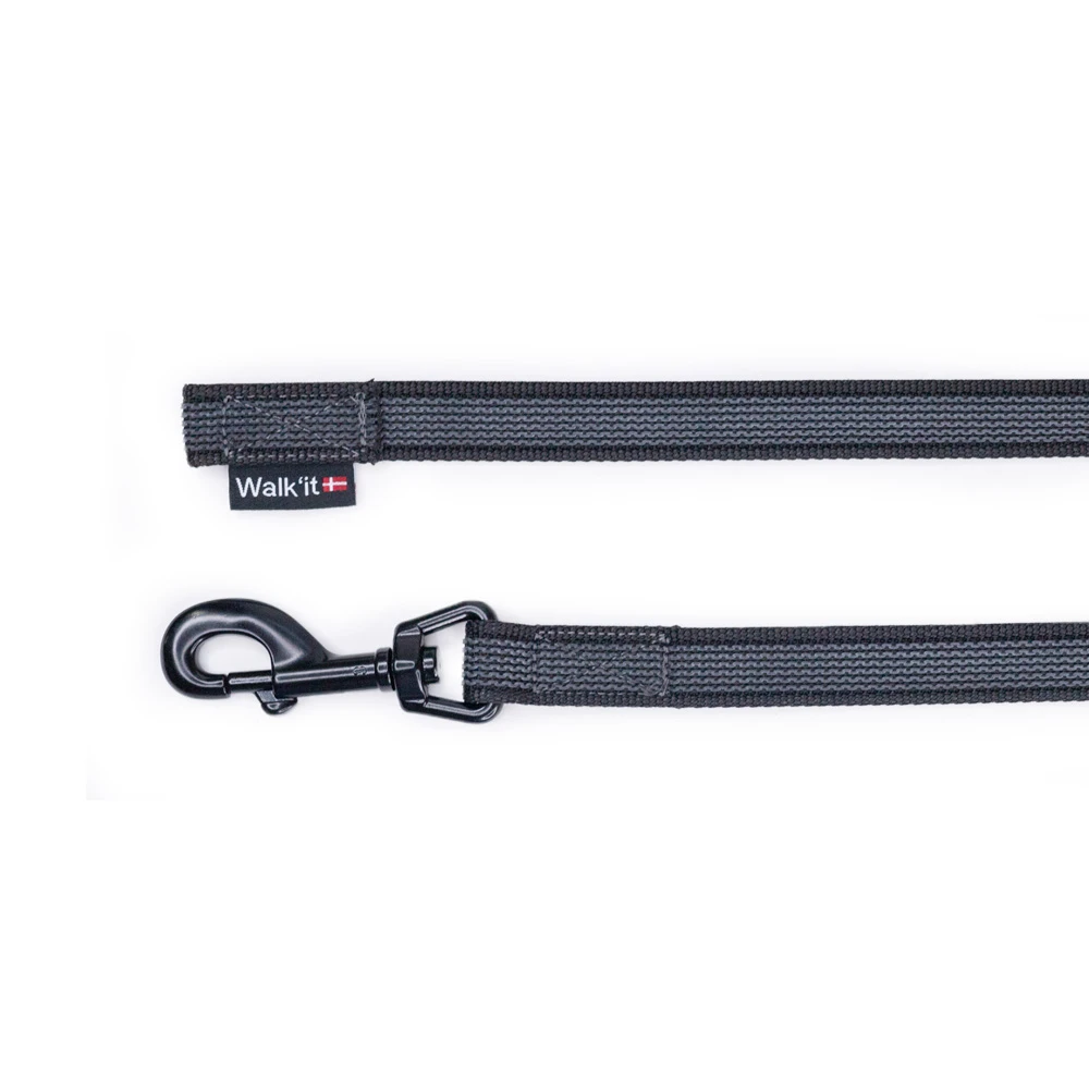 „WalkFit“ – neslystantis pavadėlis sekimui be rankenos – juodas – XL – 10 m