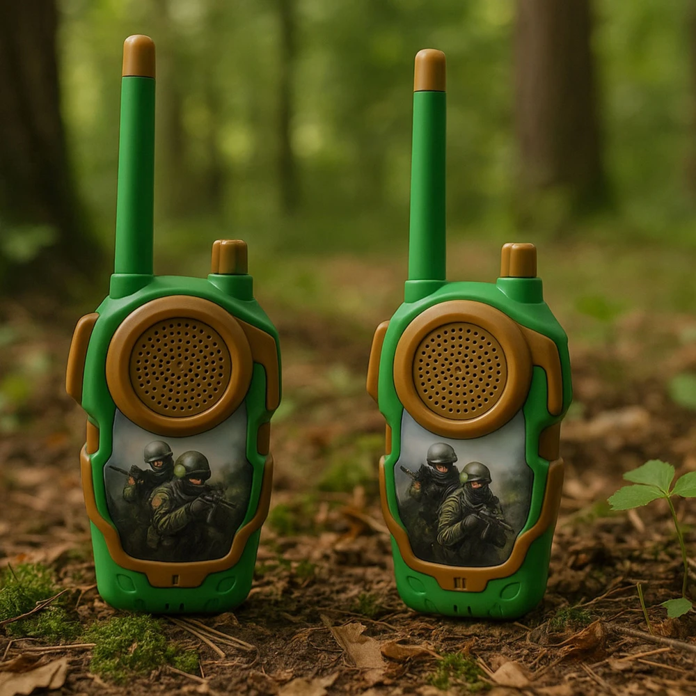 Lean Toys Vaikiški racijos rinkinys karinės tematikos 10 m