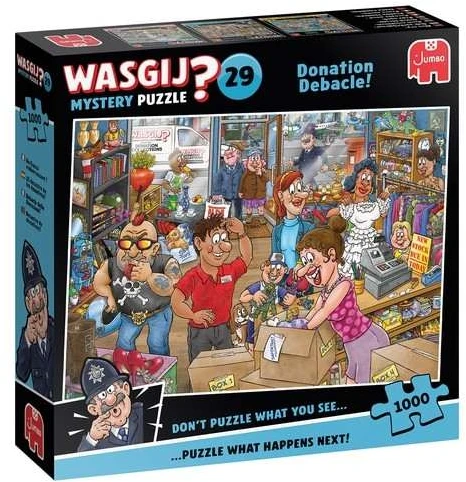 Dėlionė Wasgij - Paslaptinga 29-aukotų nesėkmė! (1000 detalių) (1110100513)