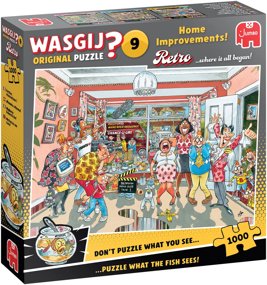 Dėlionė TM Toys Wasgij - Retro Original - #9 Namų patobulinimai! (1000 detalių)