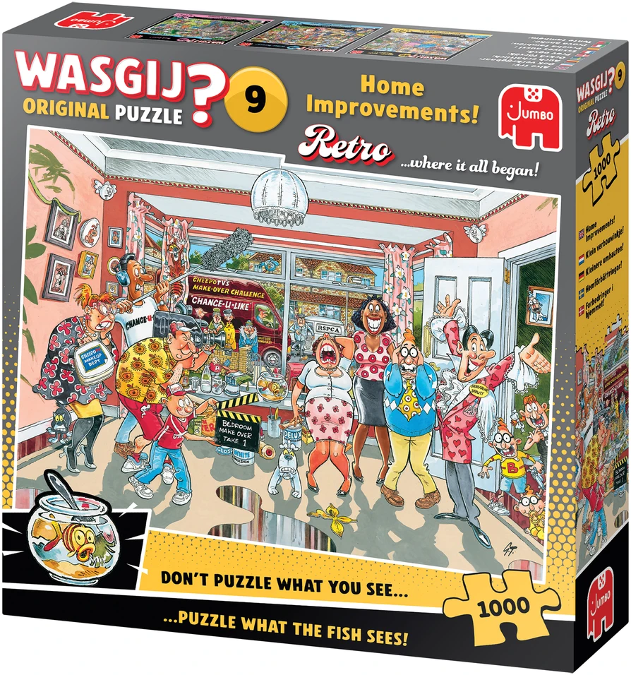 Dėlionė TM Toys Wasgij - Retro Original - #9 Namų patobulinimai! (1000 detalių)