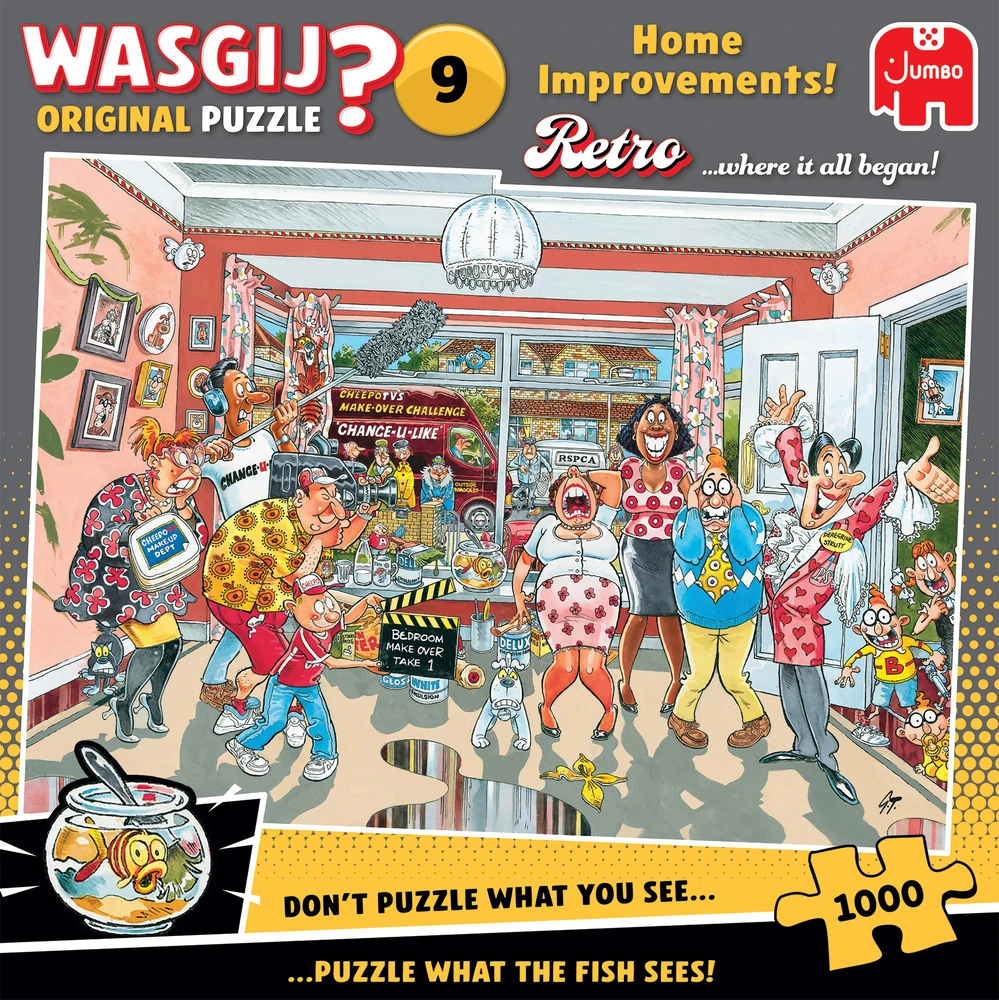 Dėlionė TM Toys Wasgij - Retro Original - #9 Namų patobulinimai! (1000 detalių)
