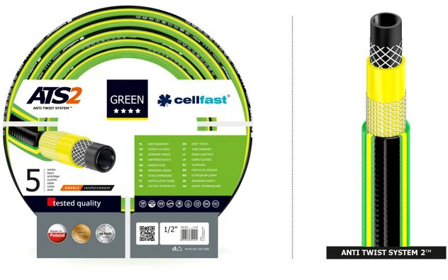 CELLFAST Žalias ATS2 SODO ŽARNOS DYDIS: 1/2" ILGIS: 50m