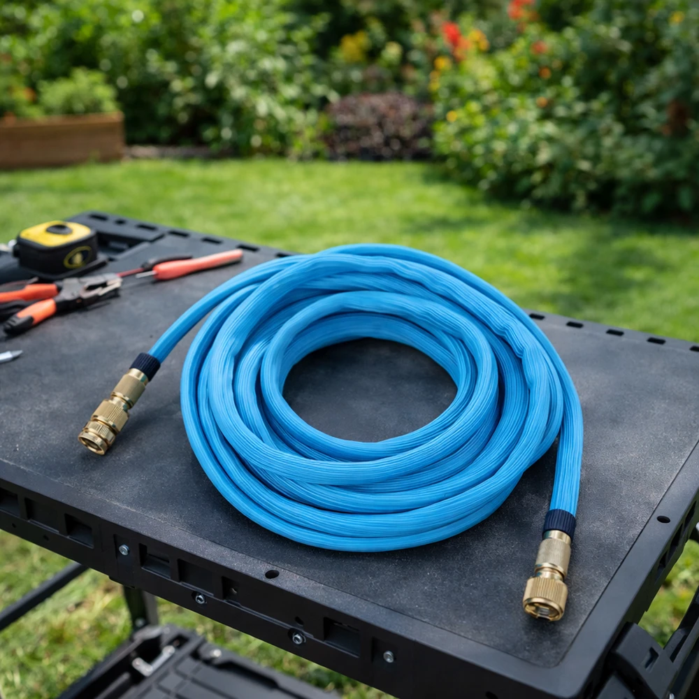Wąż Žarna Lanksti sodo žarna 6,8–15 m, 1/2 3/4 „Premium“, tvirtos jungtys