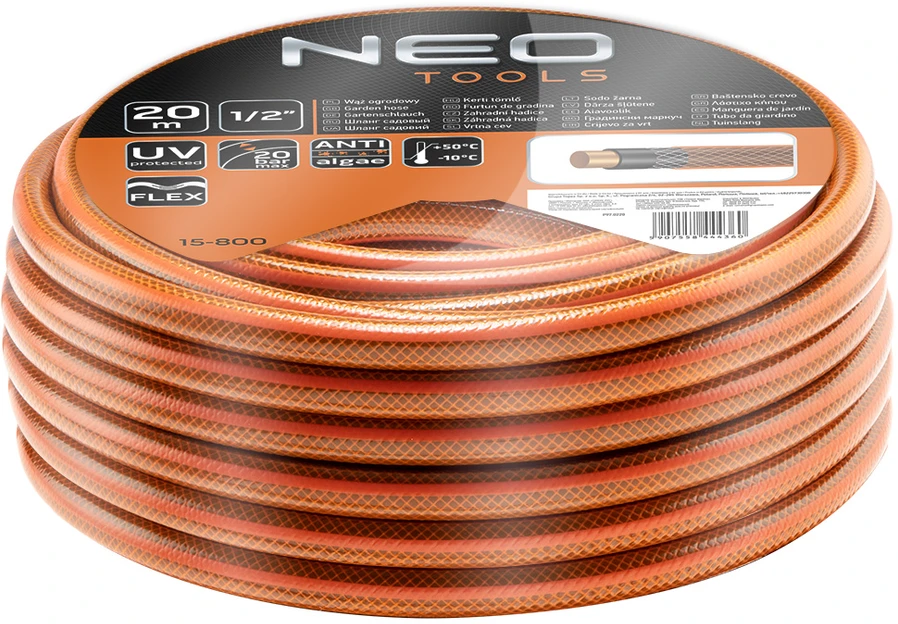 Žarna Sodo žarna 1/2" x 20 m, 4 sluoksnių NEO ECONOMIC