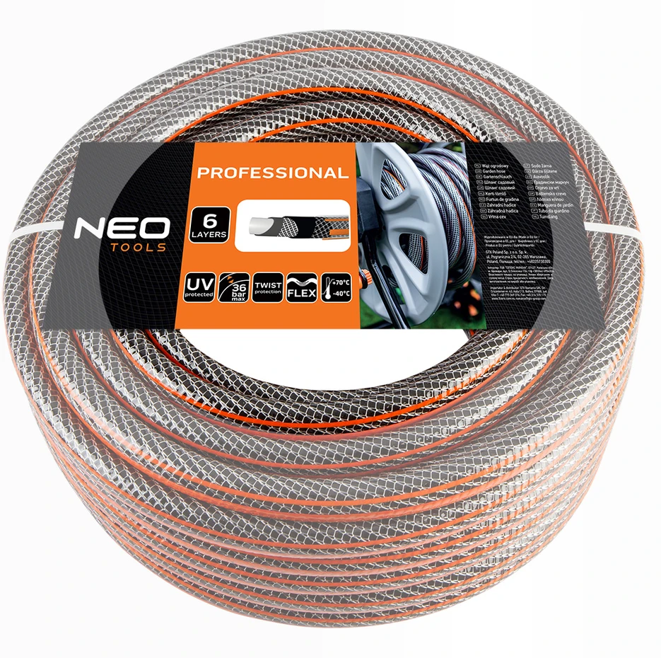 Žarna Sodo žarna 1/2" x 30 m, 6 sluoksnių NEO PROFESSIONAL