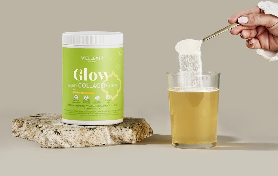 „Wellexir“ – „Glow“ grožio gėrimas su limonadu, 360 g