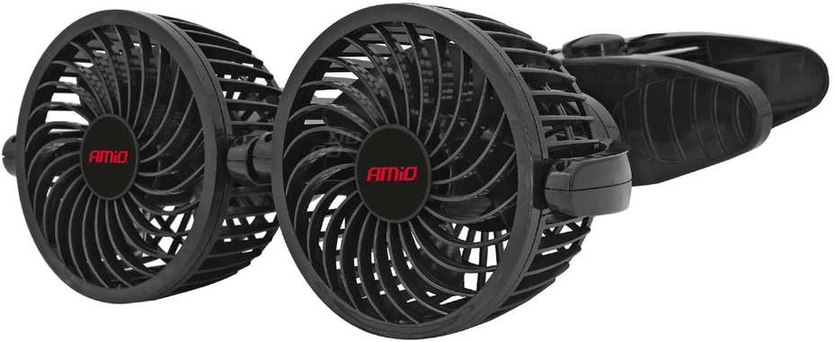 Amio Automobilio ventiliatorius su spaustuku 2x4" 12V