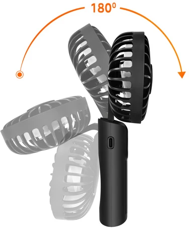 Wentylator Ruhhy Mini Juodas Hand Fan