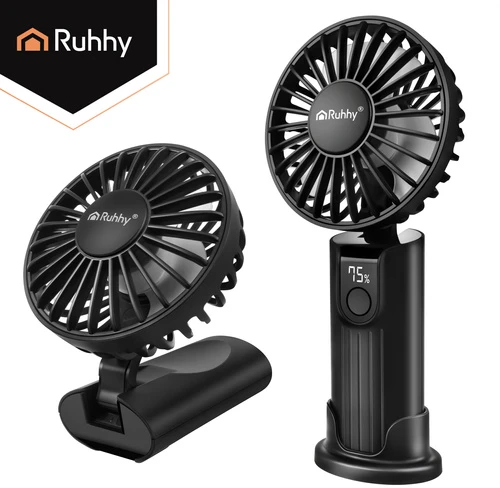 Wentylator Ruhhy Mini Juodas Hand Fan