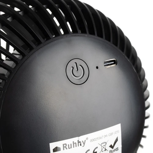 Ventiliatorius Juodas cordless fan Ruhhy 25567