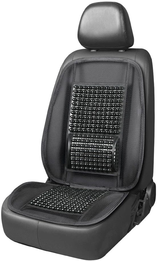 Amio Automobilio sėdynės kilimėlis su karoliukais 98 x 49 cm - juoda