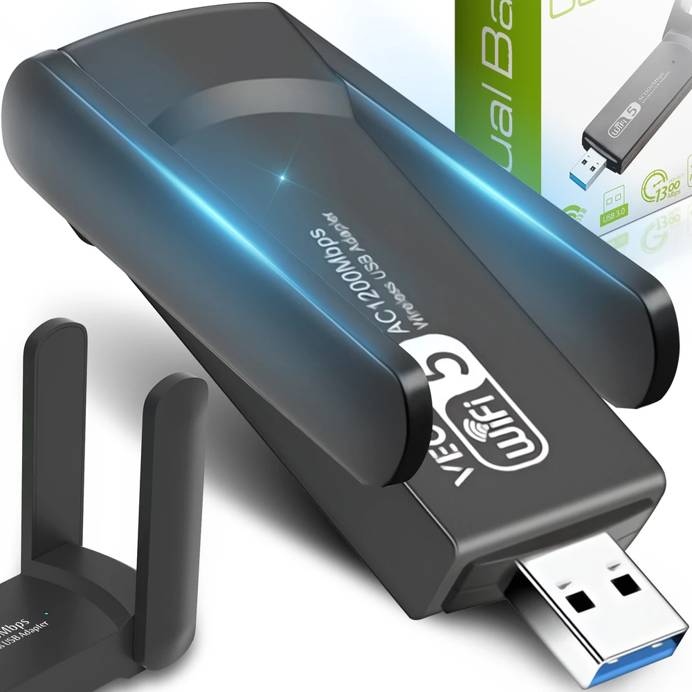 USB Wi-Fi adapteris E628 su antenomis