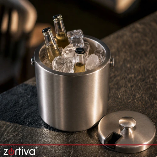Ice Bucket - Tongs + Spoon Zortiva