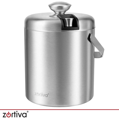 Ice Bucket - Tongs + Spoon Zortiva
