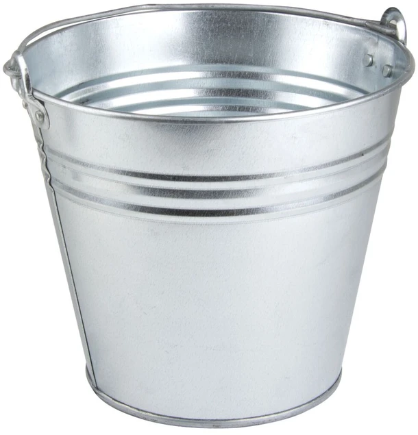 Metalinis konstrukcinis kibiras, cinkuotas, 10 l
