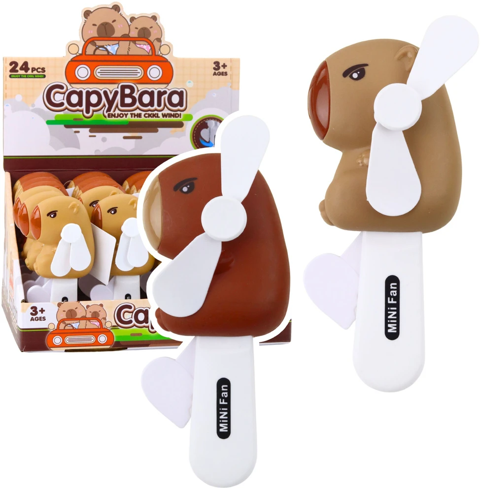 Lean Toys Vėjo malūnėlis su kapibaros motyvu, 14.5 cm