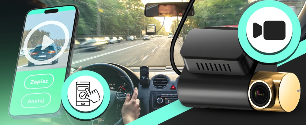Wideorejestrator Automobilinis vaizdo įrašymo įrenginys su ekranu, vaizdo registratoriumi, GPS, Wi-Fi