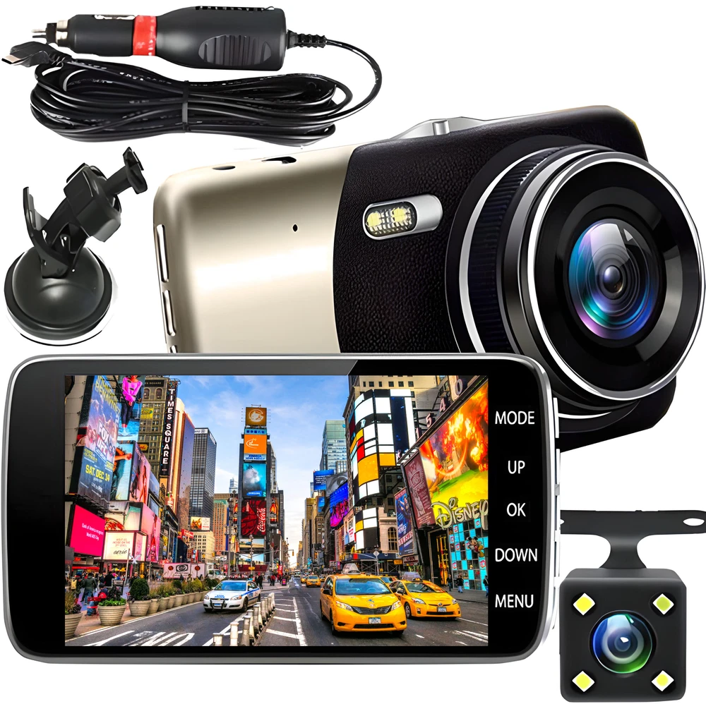 Retoo Automobilinė vaizdo kamera RoadView, 3.8'', Full HD