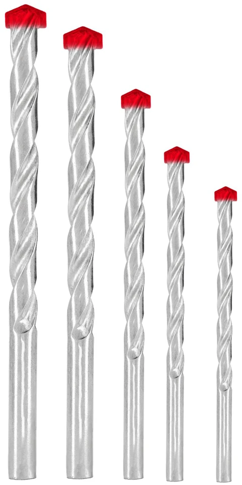 Grąžtas Mega Wiertła Betono grąžtų rinkinys, 5 vnt. (4–10 mm) dėžutėje