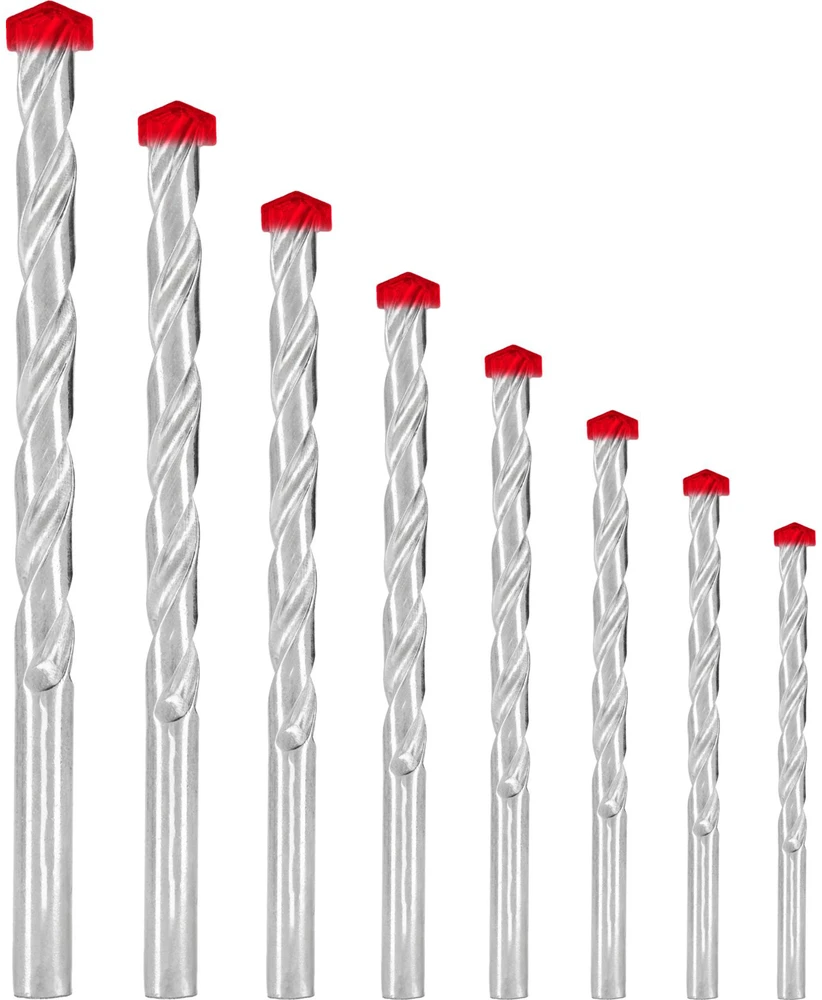 Grąžtas Mega Wiertła Betono grąžtų rinkinys, 8 vnt. (3–10 mm) dėkle <113108>
