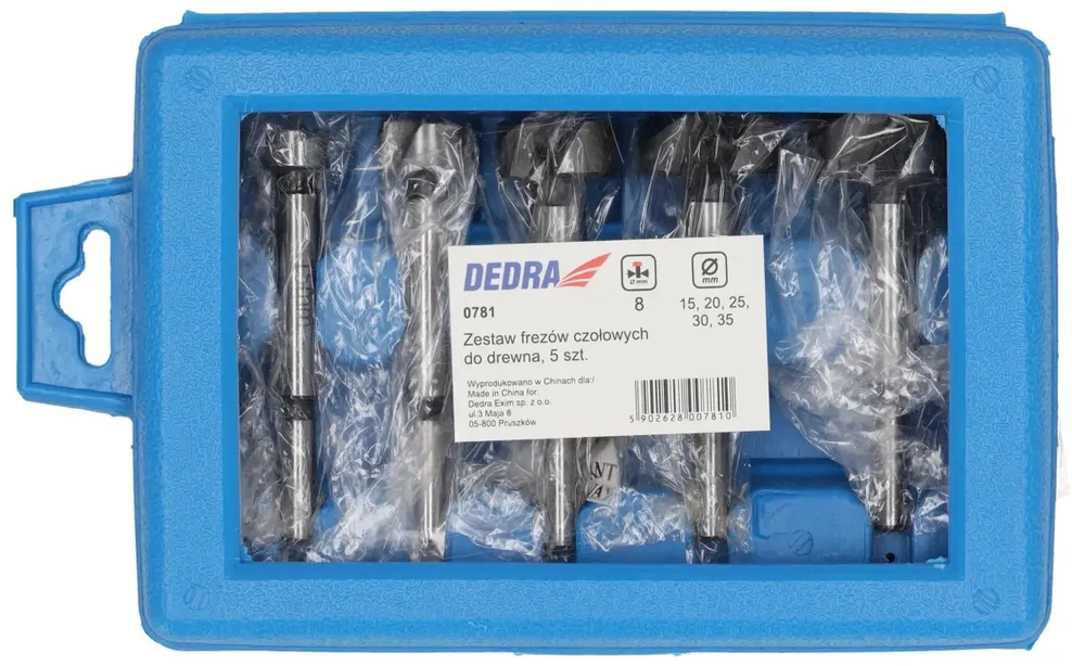 Dedra Rinkinys feza mediui 5 vnt 1520253035mm 8mm