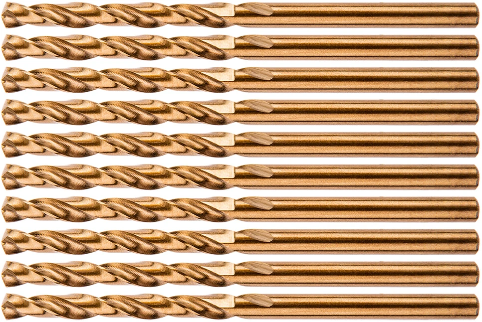 Wiertła HSS-Co metalo grąžtai 3,2 mm, 10 vnt.