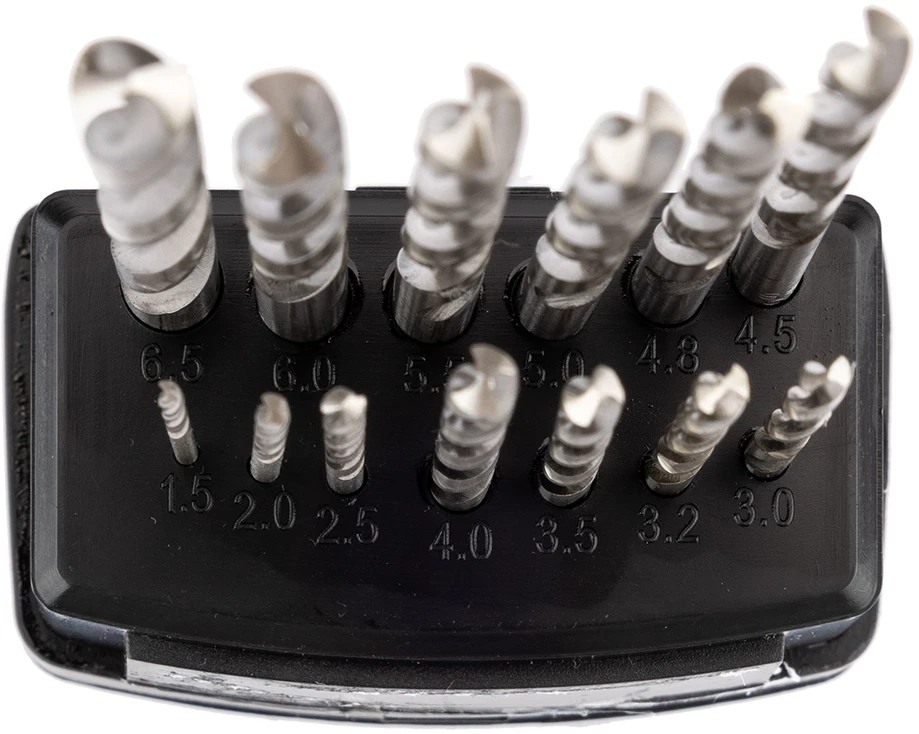 Wiertła HSS-G metalo grąžtai, 1,5–6,5 mm, 13 vnt. rinkinys