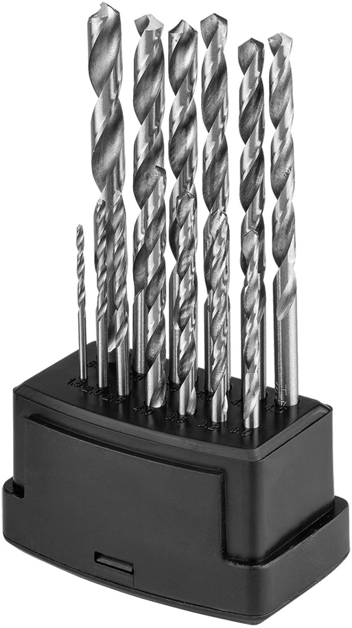 Wiertła HSS-G metalo grąžtai, 1,5–6,5 mm, 13 vnt. rinkinys