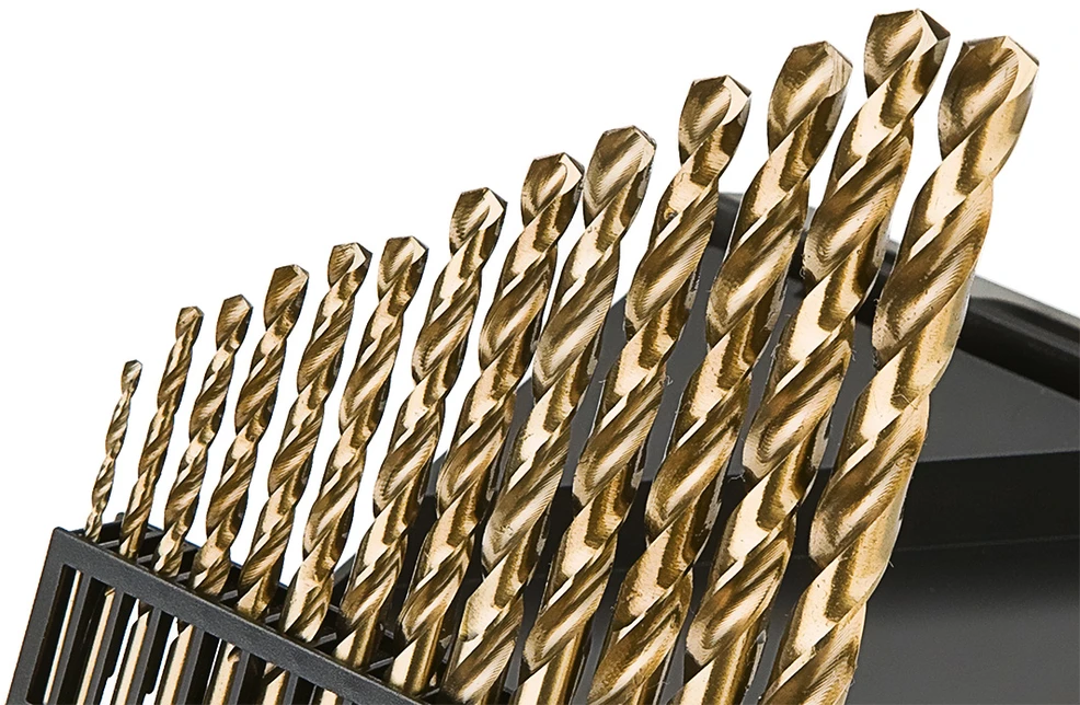 Grąžtas Wiertła HSS-TiN metalo grąžtai 1,5–6,5 mm, 13 vnt. rinkinys