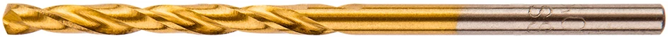 Wiertła HSS-TiN metalo grąžtai 2,4 mm, 3 vnt.