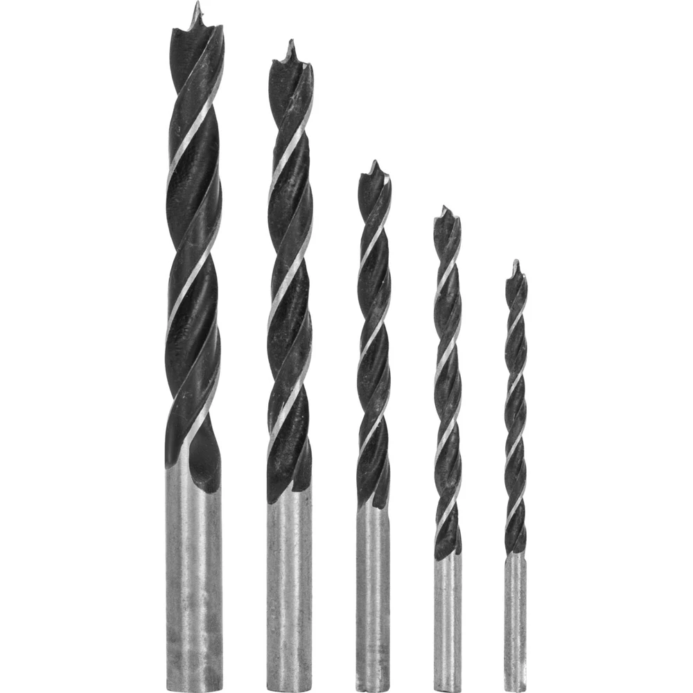 Grąžtas Mega Wiertła Medienos grąžtų rinkinys, 5 vnt. (4–10 mm) dėkle <121105>