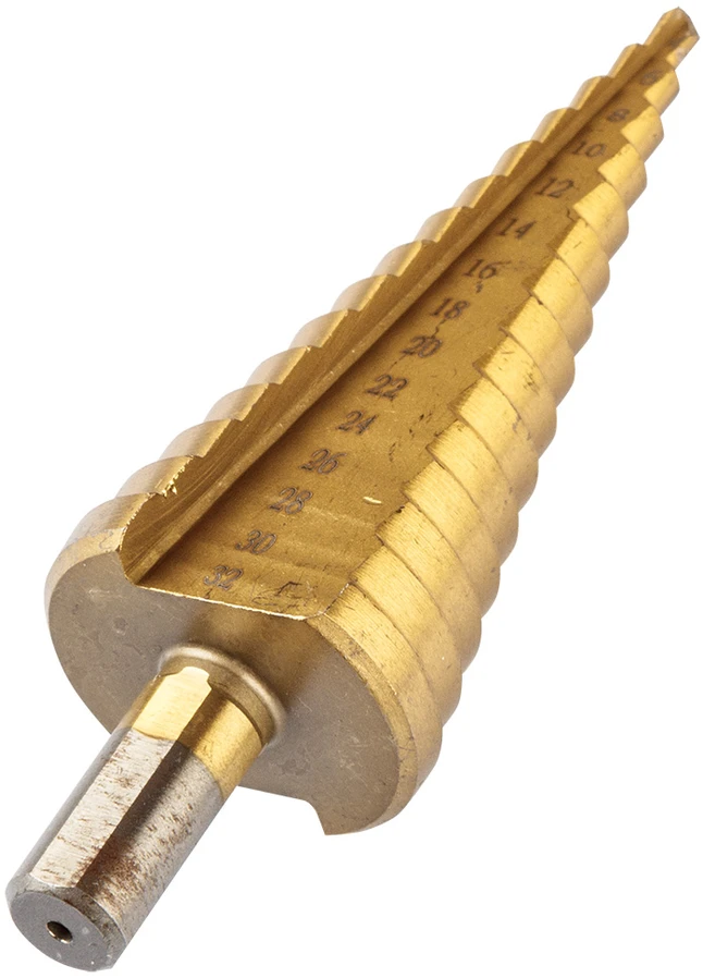 Wiertła Pakopiniai grąžtai: 4-12, 4-20, 4-32 mm, TiN, 3 vnt. rinkinys